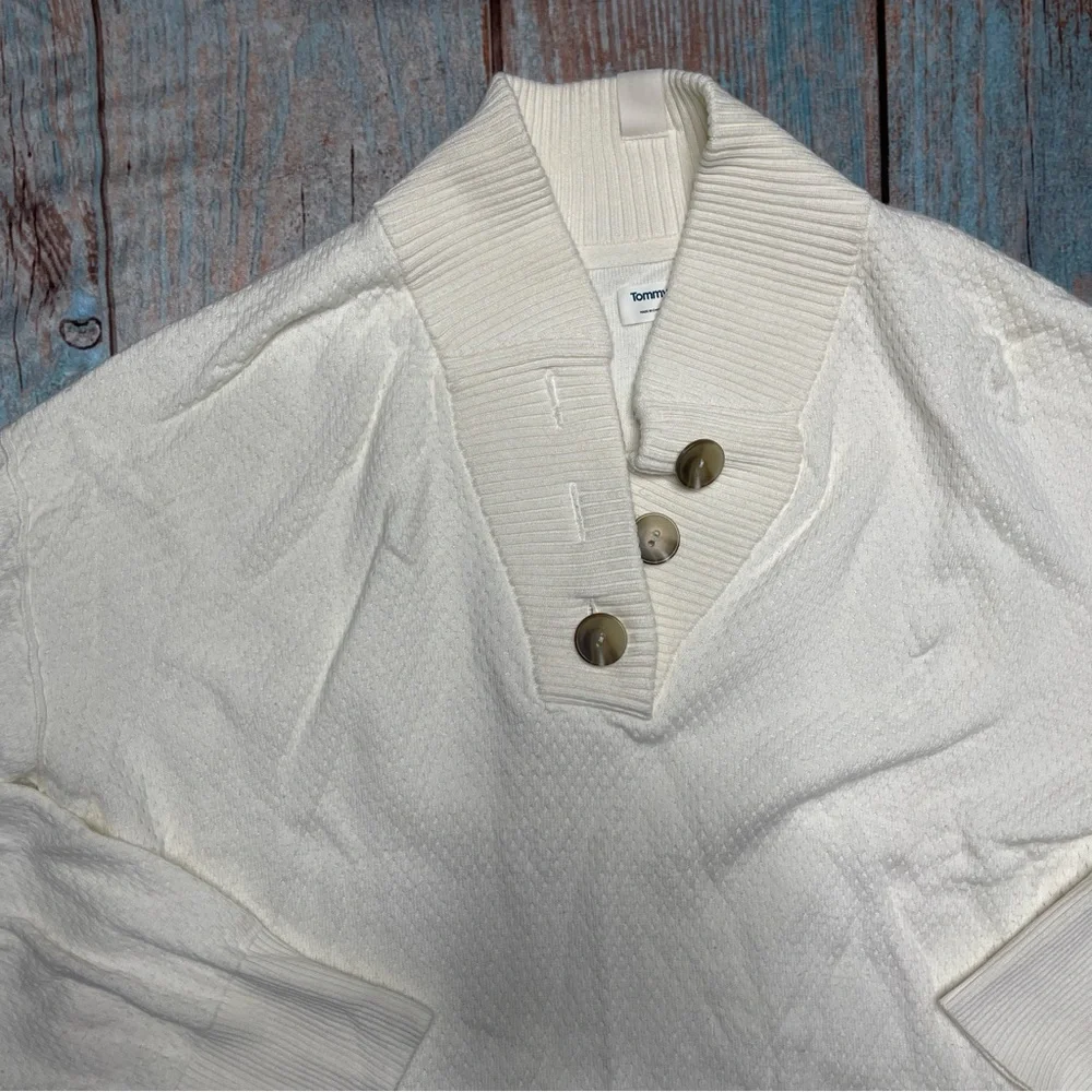 Tommy John Women's Sweater Lounge Henley - Picture 3 of 9